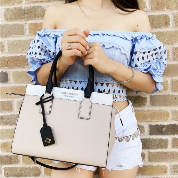 kate spade Handbags - 💞Kate Spade Satchel Crossbody Warm Beige Black